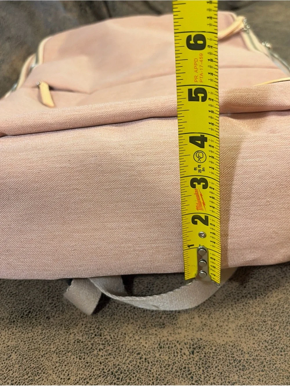 NOBLEMAN Backpack for women and man,Waterproof travel work Beige -pink Plus  USB